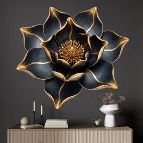 Autocolante de parede Magnólia - Elegância dourada