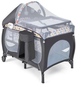 Berço 5 em 1, centro portátil para bebé com trocador de fraldas, com música 102 x 72 x 74 cm Multicolorido