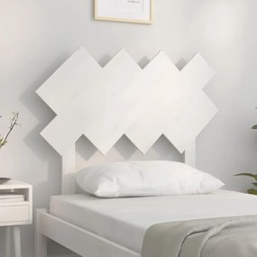 Cabeceira de cama 92x3x81 cm pinho maciço branco