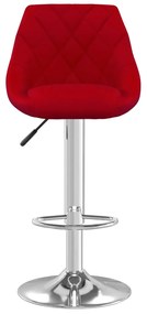 Bancos de bar 2 pcs veludo vermelho tinto