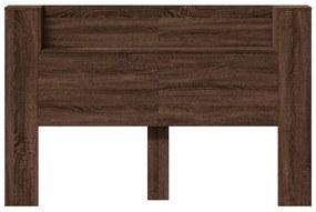 Armário cabeceira luzes LED 160x16,5x103,5 cm carvalho castanho