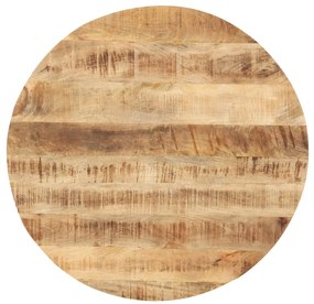 vidaXL Tampo de mesa redondo madeira mangueira maciça 25-27 mm 80 cm
