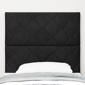 Cabeceira vidaXL Design Blocos de Diamante Preta 90 cm Veludo, Cabecei