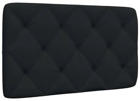 Almofadão de cabeceira 90 cm tecido preto