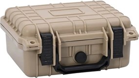 vidaXL Mala rígida Areia 27 x 24,5 x 12,5 cm Polipropileno e ABS