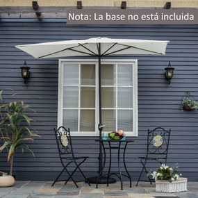 Meia chapéu de sol 230x130x245 cm chapéu de sol para Parede Jardim com