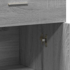 Aparadores 2 pcs 60x30x84 cm derivados madeira cinzento sonoma