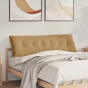 vidaXL Travesseiro para Costas Castanho 160 x 50 cm