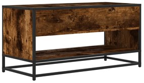 Móvel de TV 91x40x46 cm derivados madeira/metal carvalho fumado