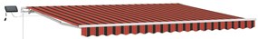 Toldo Retrátil Laranja e marrom 450 × 300 cm laranja e castanho