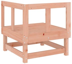 Sofás de canto para jardim 2 pcs madeira de douglas maciça