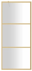 Divisória de chuveiro 90x195 cm vidro transparente ESG dourado