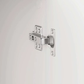 Aparador Branco Branco Madeira MDF Médio Aparador Branco