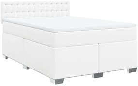 Cama com Molas/Colchão e Luzes Led - 140x200 cm - Couro Artificial Bra