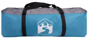 Tenda familiar estilo cabana para 6 pessoas impermeável azul