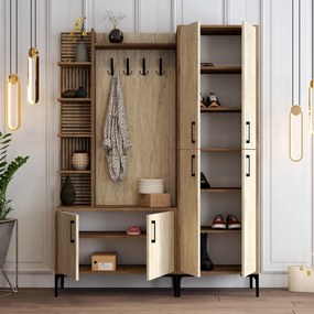 Hall Stand Viyana Da – Nogueira e Travertino – 150x200x35 cm