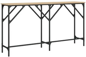 Mesa consola 140x29x75 cm derivados de madeira carvalho sonoma