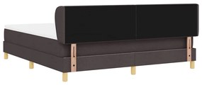 Cama Box Spring vidaXL com Colchão em Castanho Escuro, 180x200 cm de T
