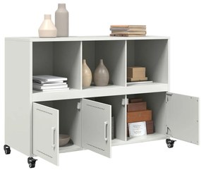 Aparador 100,5x39x72 cm aço branco