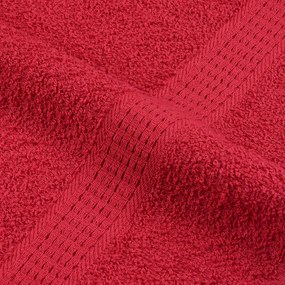 Toalhas 4 pcs 100x200 cm 360 gsm 100% algodão vermelho