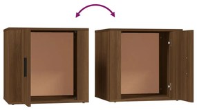 Mesa de cabeceira 50x39x47 cm cor carvalho castanho