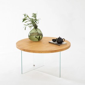 Mesa de Centro Serenity – Transparente – 70 cm x 40 cm