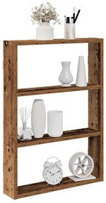 vidaXL Prateleira parede 43x9x60 cm derivados madeira madeira velha