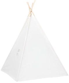 Tenda teepee infantil c/ saco 120x120x150cm pele pêssego branco