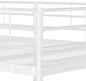 Beliche sem colchão 100x200 cm aço branco