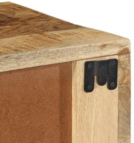 Armário de TV para parede 60x30x19 cm mangueira áspera maciça