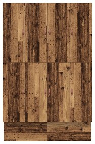 Cama de Armazenamento Madeira Antiga 140x190 cm