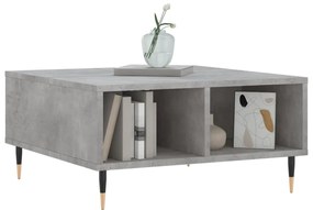Mesa de centro 60x60x30 cm derivados de madeira cinza cimento