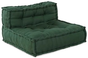 Pufe modular 70x70x54 cm tecido verde
