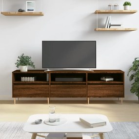 Móvel TV 150x30x44,5 cm derivados de madeira carvalho castanho