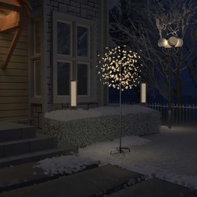 51265 vidaXL Árvore de Natal 200 LED flor cerejeira luz branco quente 180 cm