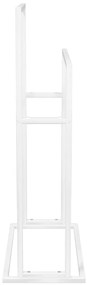 Toalheiro de pé 48x24x78,5 cm ferro branco