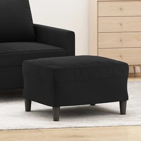 vidaXL Apoio de pés 60x50x41 cm veludo preto