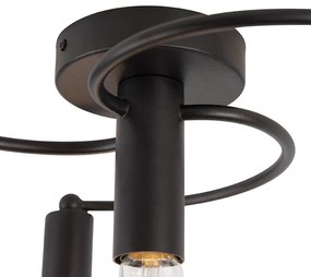 LED Candeeiro de teto inteligente preto incluindo 4 WiFi G95 - Facile Moderno,Art Deco