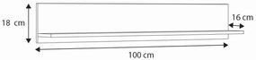 Prateleira 100 cm - carvalho artesanal