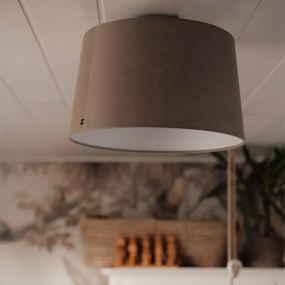 Candeeiro de teto moderno com cúpula bege 35 cm - Combi