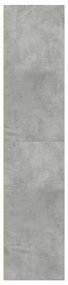 Armário alto 70x41x185 cm derivados de madeira cinza cimento