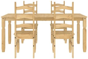 5 pcs conjunto de jantar Panama madeira pinho maciça