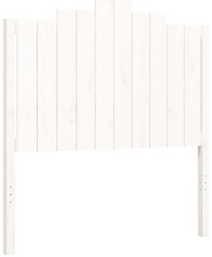 Cama sem colchão 100x200 cm madeira de pinho maciça branco