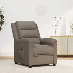 vidaXL Poltrona reclinável elétrica veludo cinzento-claro
