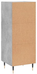 Aparador 34,5x34x90 cm madeira processada cinza cimento