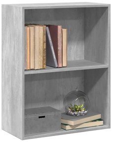 Estante c\ 2 prateleiras 60x30x76,5cm contrap. cinzento cimento