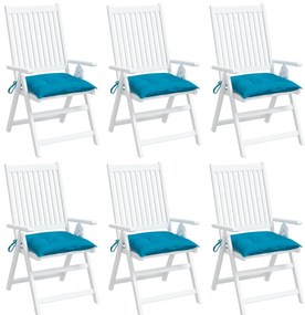 Almofadões p/ móveis de paletes 6 pcs tecido oxford azul-claro
