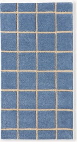 Tapete em lã artesanal com relevo Kallie