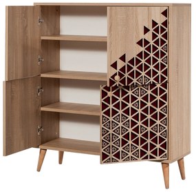 Armário Multiusos Multilux – Carvalho Sonoma – 95x111x36 cm