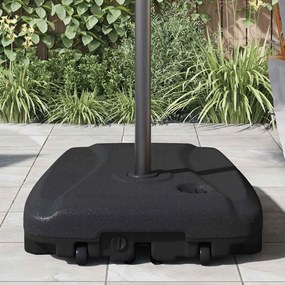 Suporte para guarda-sol de exterior preto